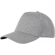 Manu 5-panelowa elastyczna czapka z daszkiem, szary