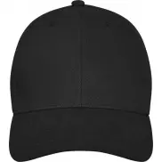 6-panelowa czapka Davis, czarny