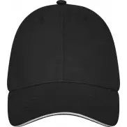 6-panelowa czapka baseballowa Darton, czarny