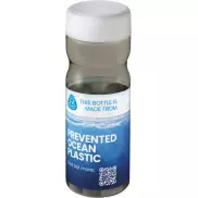 H2O Active® Eco Base 650 ml screw cap water bottle, szary, biały