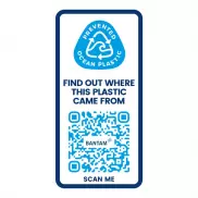 H2O Active® Eco Base 650 ml screw cap water bottle, niebieski, biały