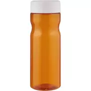 H2O Active® Eco Base 650 ml screw cap water bottle, pomarańczowy, biały