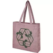 Pheebs poszerzana torba na zakupy z bawełny z recyclingu o gramaturze 210 g/m2, czerwony