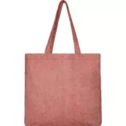 Pheebs poszerzana torba na zakupy z bawełny z recyclingu o gramaturze 210 g/m2, czerwony