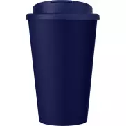 Kubek Americano® Eco z recyklingu o pojemności 350 ml z pokrywą odporną na zalanie, niebieski