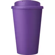 Kubek Americano® Eco z recyklingu o pojemności 350 ml z pokrywą odporną na zalanie, fioletowy