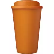Kubek Americano® Eco z recyklingu o pojemności 350 ml z pokrywą odporną na zalanie, pomarańczowy