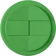 Kubek Americano® Eco z recyklingu o pojemności 350 ml z pokrywą odporną na zalanie, zielony, biały