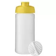 Shaker Baseline Plus o pojemności 500 ml, żółty, biały