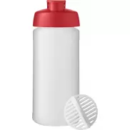 Shaker Baseline Plus o pojemności 500 ml, czerwony, biały