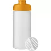 Shaker Baseline Plus o pojemności 500 ml, pomarańczowy, biały