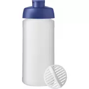 Shaker Baseline Plus o pojemności 500 ml, niebieski, biały