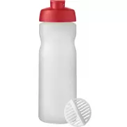 Shaker Baseline Plus o pojemności 650 ml, czerwony, biały