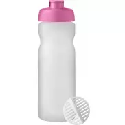 Shaker Baseline Plus o pojemności 650 ml, różowy, biały