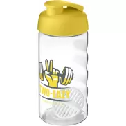Shaker H2O Active Bop o pojemności 500ml, żółty, biały