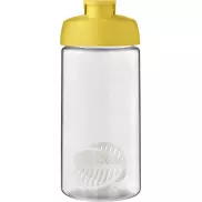 Shaker H2O Active Bop o pojemności 500ml, żółty, biały