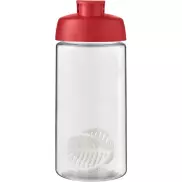 Shaker H2O Active Bop o pojemności 500ml, czerwony, biały