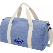 Pheebs torba podróżna z powtórnie przetworzonej bawełny i poliestru, 450 g/m², niebieski