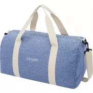 Pheebs torba podróżna z powtórnie przetworzonej bawełny i poliestru, 450 g/m², niebieski