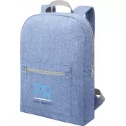 Pheebs plecak z powtórnie przetworzonej bawełny i poliestru, 450 g/m², niebieski