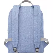 Pheebs plecak z powtórnie przetworzonej bawełny i poliestru, 450 g/m², niebieski