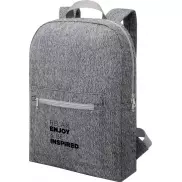 Pheebs plecak z powtórnie przetworzonej bawełny i poliestru, 450 g/m², czarny