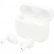 Automatycznie parujące się prawidziwie bezprzewodowe słuchawki douszne Braavos 2, biały