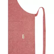 Pheebs Fartuch z bawełny z recyklingu o gramaturze 200 g/m², czerwony