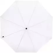 Składany wiatroodporny parasol 51 cm z PET z recyklingu Birgit, biały