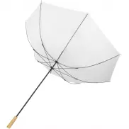 Wiatroodporny parasol golfowy 76 cm z PET z recyklingu Romee, biały