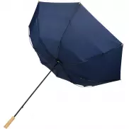 Wiatroodporny parasol golfowy 76 cm z PET z recyklingu Romee, niebieski