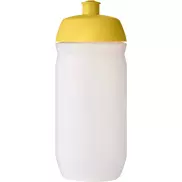 Bidon HydroFlex™ Clear o pojemności 500 ml, żółty, biały