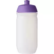 Bidon HydroFlex™ Clear o pojemności 500 ml, fioletowy, biały