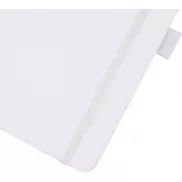 Notatnik w formacie A5 z papieru z recyklingu z okładką z plastiku z recyklingu Honua, biały