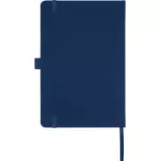 Notatnik w formacie A5 z papieru z recyklingu z okładką z plastiku z recyklingu Honua, niebieski