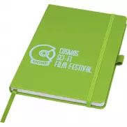 Notatnik w formacie A5 z papieru z recyklingu z okładką z plastiku z recyklingu Honua, zielony