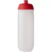 Bidon HydroFlex™ Clear o pojemności 750 ml, czerwony, biały
