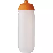 Bidon HydroFlex™ Clear o pojemności 750 ml, pomarańczowy, biały