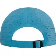 Mica 6 panelowa czapka GRS z recyklingu o młodzieżowym kroju, niebieski