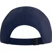 Morion dwukolorowa 6 panelowa czapka GRS z recyklingu o młodzieżowym kroju, niebieski