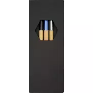 Kerf 3-częściowy zestaw bambusowych długopisów, czarny, piasek pustyni