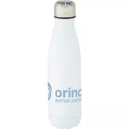 Cove Izolowana próżniowo butelka ze stali nierdzewnej o pojemności 500 ml, biały