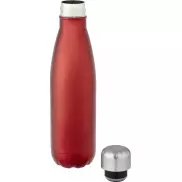 Cove Izolowana próżniowo butelka ze stali nierdzewnej o pojemności 500 ml, czerwony