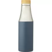 Hulan miedziana, próżniowo izolowana butelka o pojemności 540 ml z bambusową pokrywką, niebieski
