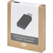 Aluminiowa przejściówka z USB-C na USB-A 3.0 ADAPT, czarny