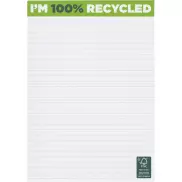  Notatnik Desk-Mate® w formacie A5 z materiałów z recyklingu, 100 pages, biały