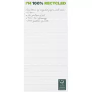 Notatnik Desk-Mate® w formacie A4 1/3 z materiałów z recyklingu, 25 pages, biały