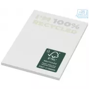 Karteczki samoprzylepne z recyklingu o wymiarach 50 x 75 mm Sticky-Mate® , 25 pages, biały