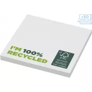 Karteczki samoprzylepne z recyklingu o wymiarach 75 x 75 mm Sticky-Mate®, 25 pages, biały