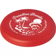 Crest frisbee z recyclingu, czerwony